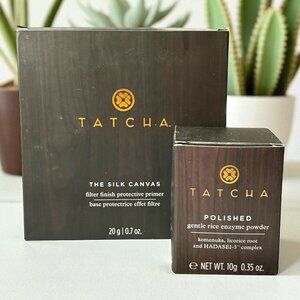 Tatcha The Silk Canvas Filter Finish Primer & Polished Rice Enzyme Powder NEW